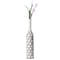 Uniquewise Decorative Contemporary Floor Vase White Carved Divot Bubble Design with Tall Neck, 33.5 Inch QI004180.L - alternate 1